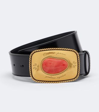 Valentino Garavani Embellished leather belt
