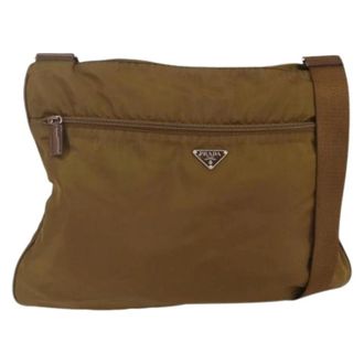 Prada Borsa a tracolla in nylon Pre-owned - - Pre-owned - Donna - Marrone - ONE SIZE