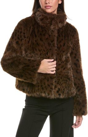 Generation Love Lexy Leopard Faux Fur Jacket