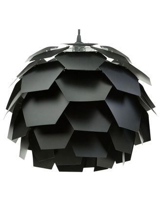 Beliani Lampadario Moderno Piccolo A Forma Di Fiore In Plastica Colore Nero Segre Mini