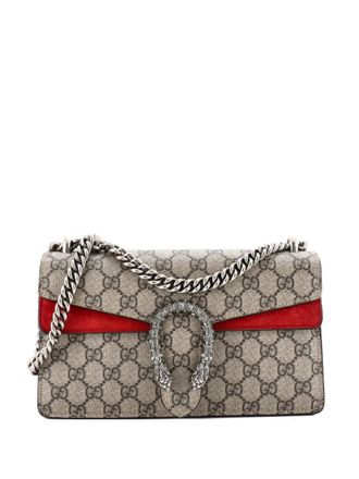 Gucci Dionysus Bag GG Coated Canvas with Crystal Embellished Metal Small shoulder bag - Brown