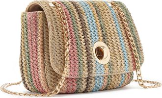 Vivance Umh&auml;ngetasche VIVANCE Minibag, Damen, Gr. B/H/T: 19cm x 13cm x 6cm, bunt, Materialmix, mehrfarbig, Taschen Umh&auml;ngetasche, Handtasche, Henkeltasche, Ba