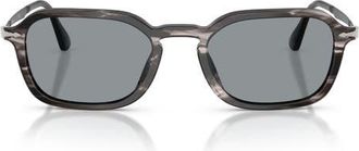 Persol 54mm Phantos Sunglasses in Striped Black And Grey /Blue at Nordstrom