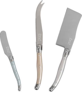 French Home Set of 3 Assorted Laguiole Cheese Knives in Silver Multi at Nordstrom Rack