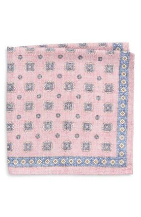 Jack Victor Ronge Silk Pocket Square in Pink at Nordstrom