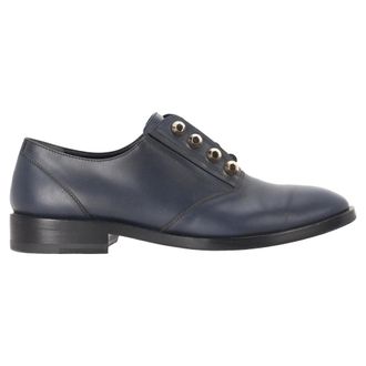 Balenciaga Balenciaga Derby-schoenen met studs in marineblauw leer