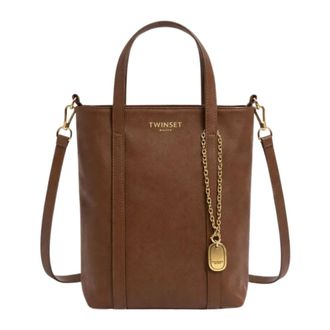 Twinset Handbags, female, Brown, Size: ONE SIZE Shopper Bag