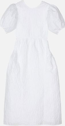 Cecilie Bahnsen White Catrine Midi Dress
