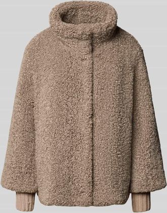 White Label Jacke mit Teddyfell in Taupe, Gr&ouml;&szlig;e 40