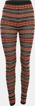 M Missoni Multicolor Stripe Patterned Knit Leggings