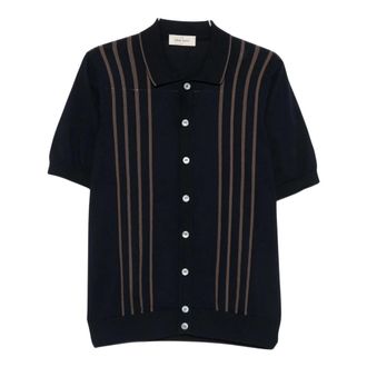 Gran Sasso Polo Shirts, male, Blue, Size: XL 598C Camicia