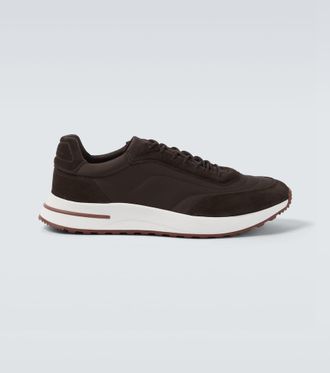 Loro Piana Week End Walk suede-trimmed sneakers