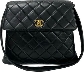 Chanel Leather Shoulder Bag Tote Bag (Pre-Owned)