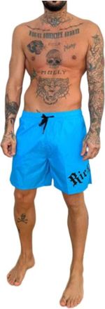 John Richmond Heren Zwemkleding Bakaky van John Richmond - Heren - Strandmode - Blauw - 2XL - Polyester - Badmode