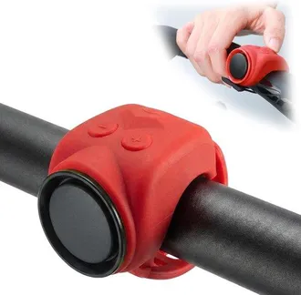 OEM Timbre El&eacute;ctrico Para Bicicleta, Compacto Y Port&aacute;til, 120 Decibelios, Recargable Por Usb, Resistente Al Agua, Bocina El&eacute;ctrica, Universal, Rojo