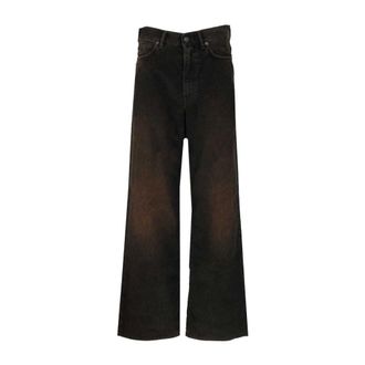 Acne Studios 1981 Cord Trousers - male - Acne Studios - Wide Trousers - Brown - M - Trousers