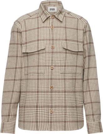 Drykorn Gunray 10 Overshirt - Heren - Casual Overhemden - Bruin - L - Katoen - Overhemden