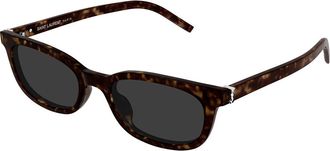 Saint Laurent SL M160 002 Womens Sunglasses Tortoiseshell Size 53 - Free RX Lenses - Free RX Lenses
