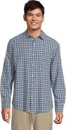 Vineyard Vines Overlook Plaid Breezy Shirt Mens Clothing Jake Blue : 2XL, Cotton