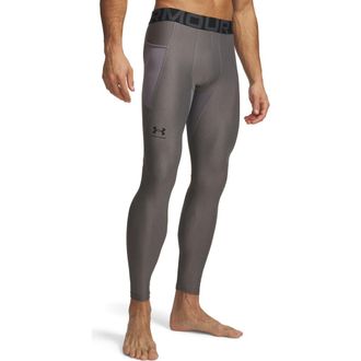 Under Armour HeatGear Leggings in 090 Carbon Heather at Nordstrom, Size Xx-Large