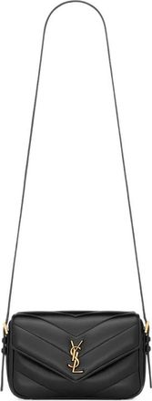 Saint Laurent Loulou Toy Crossbody Bag In Matelass&eacute; Lambskin