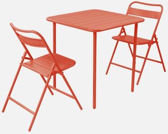 Sweeek Mesa De Jard&iacute;n De Metal Con 2 Asientos