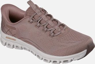 Skechers Womens Skechers Glide-Step Elevate Amaze Textile Womens Brown Trainers - Size: 5