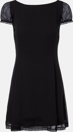 Poss&eacute; Priscilla lace-trimmed silk minidress