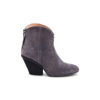 Hogan Eyelet-Embellished Suede Boots