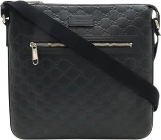 Gucci Pre-owned Leren Schoudertas Zwart - Dames - Vintage Schoudertas - Zwart - ONE Size - Leer - Vintage