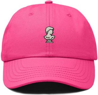 Dalix Sculpture Dad Cap in Hot Pink at Nordstrom