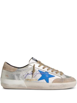 Golden Goose logo-detail sneakers - Silver