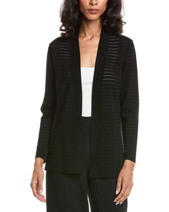 Anne Klein Sheer Stripe Cardigan