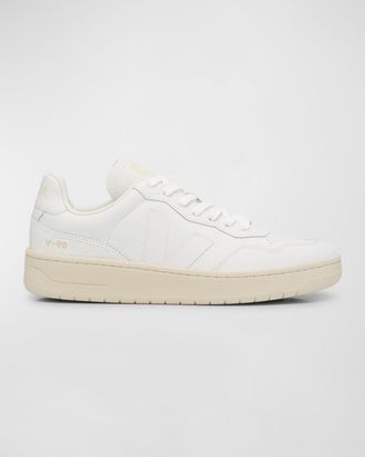 Veja V-90 Bicolor Low-Top Sneakers