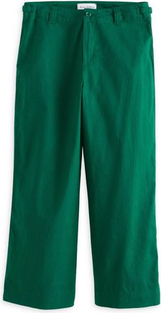 Michael Stars Womens Geraldine Linen Blend Straight Leg Pant In Ivy