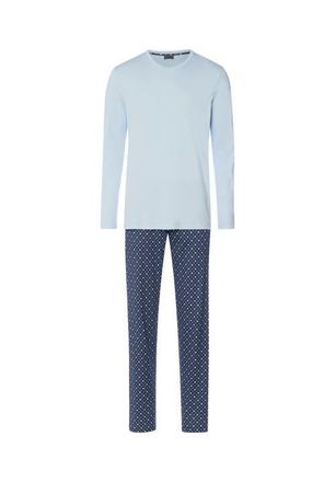 Hanro Night And Day Crew Neck Cotton Pajama Set in Squared Harmony at Nordstrom, Size Xx-Large