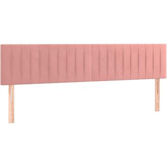 vidaXL Cabeceros 2 Unidades De Terciopelo Rosa 80x5x78/88 Cm Vidaxl