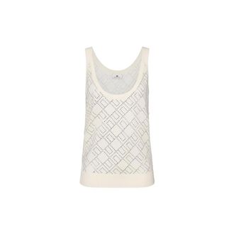 Elisabetta Franchi Dames, Tops, Beige, Maat: XL Wol