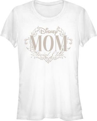 Disney Juniors Disney Elegant Mom Social Club T Shirt in White at Nordstrom, Size Xx-Large