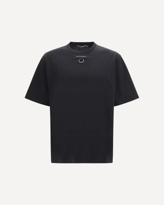 Dolce & Gabbana Round neck short sleeve T-shirt with D-ring detail Male 48