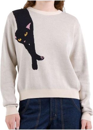 Dedicated Sweater Arendal Long Cat Pullover f&uuml;r Damen | grau