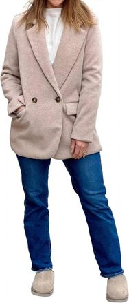 Free People Solid Blazer In Light Coffee