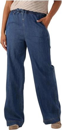 Inwear Jeans, Dames, Blauw, XS, Wijde Pijp Blauwe Broek