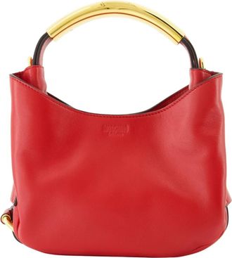 Moschino Rode leren handtas Lente-Zomer 2025 - Dames - Handtassen - Rood - ONE Size - Tassen