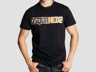 Dsquared2 Cigarette Print T-Shirt In Black