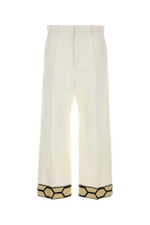 Valentino Garavani Witte Katoenmix Broek