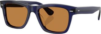 Oliver Peoples Oliver Sun - Heren - Zonnebrillen - Blauw - 54 MM - Accessoires