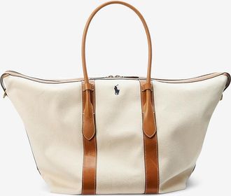 Polo Ralph Lauren Shopper aus Canvas und Leder Belport Extra-Large