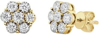 Sabrina Designs 14K 0.49 Ct. Tw. Diamond Cluster Stud Earrings