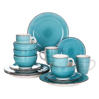 OEM Juego De Vajilla De 16 Piezas, Porcelana De Alta Calidad, Apto Para Microondas